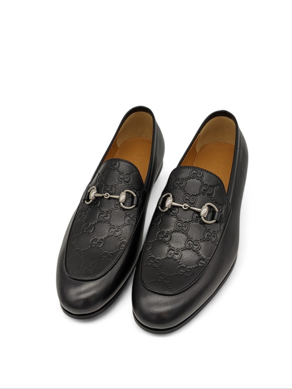 Gucci Mens Silver  Jordaan Loafers Size 10.5 Us (10 Gucci) New With Box